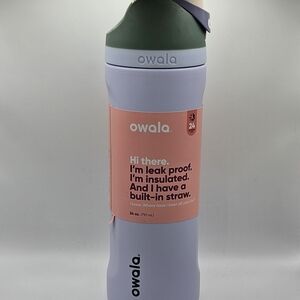 Owala Purple and Green Insulated Water Bottle